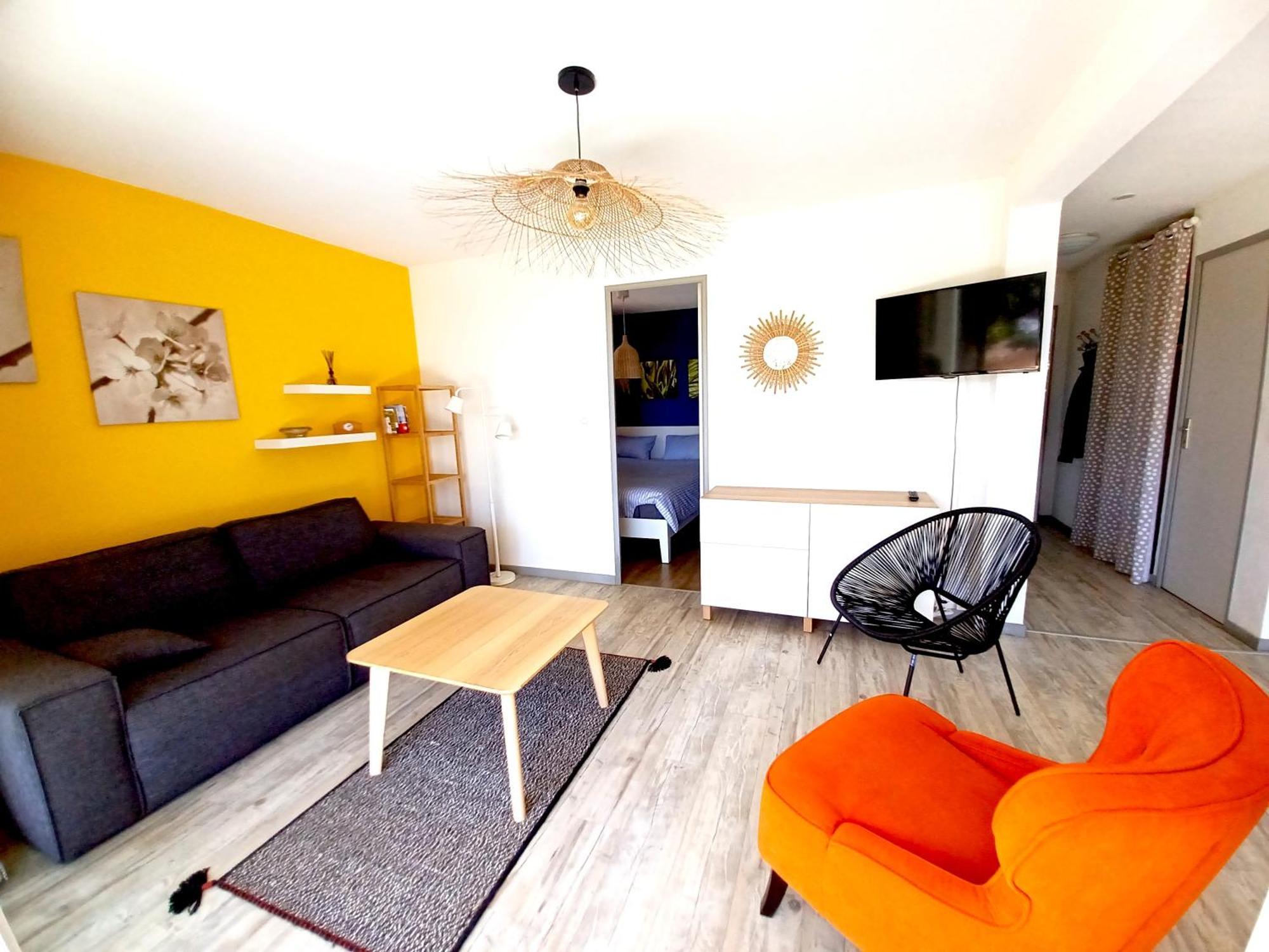 Plain-Pied Jardin 6 Personnes Clim Vue Mer Parking Wifi Terrasse Piscine Dans La Residence Saint-Pierre-la-Mer  Exterior foto