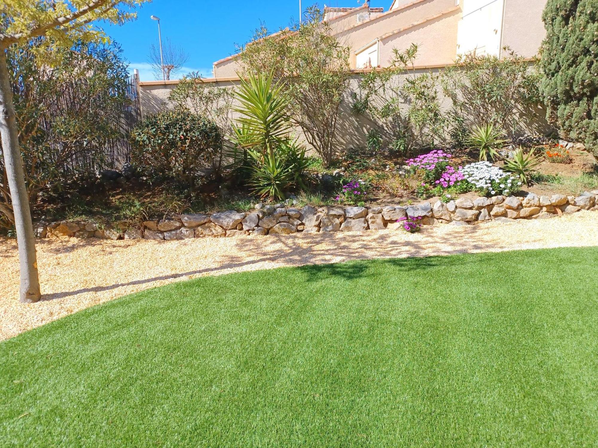Plain-Pied Jardin 6 Personnes Clim Vue Mer Parking Wifi Terrasse Piscine Dans La Residence Saint-Pierre-la-Mer  Exterior foto